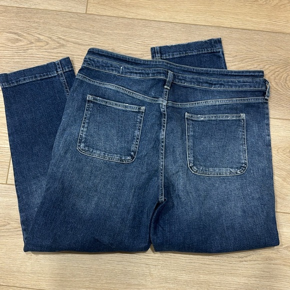 Pilcro And Letterpress Anthropologie Button Fly Jeans SZ 32 High Rise Slim Crop - Picture 4 of 4